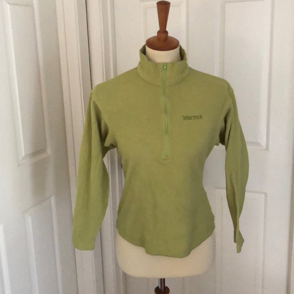 Lime green Marmot Fleece Jacket